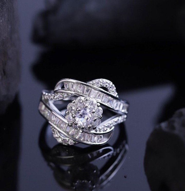 ANTI TURNISH WATER PROOF AMERICAN DIAMOND RING 